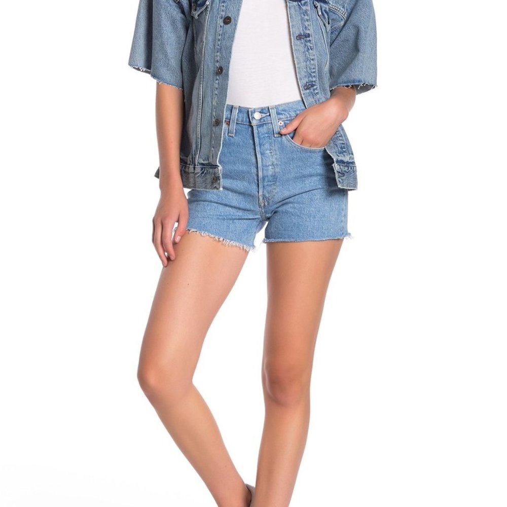 Levi's 501 Original Button Fly High Rise Shorts